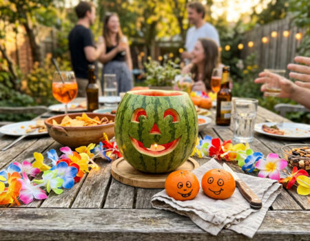 Summerween feestje: jack-o-melon, hawai slinger en snacks